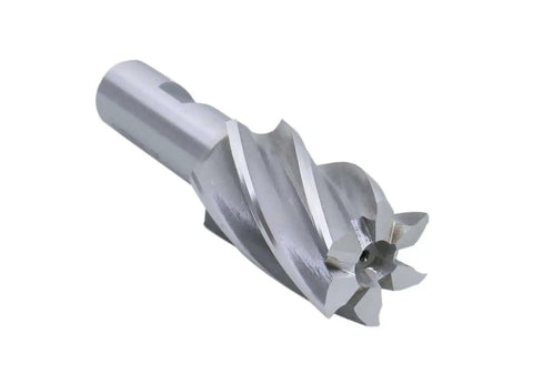 Single cutter from Six Piece HSS End Mills Set For Bridgeport Milling Machines With Three Quarters Inch Weldon Shank Four And Six Flute Cutters