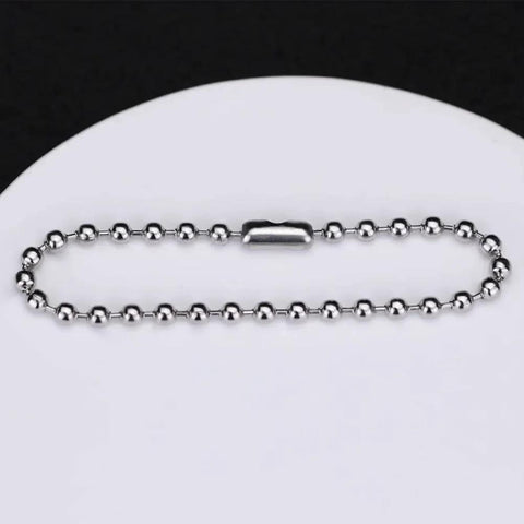 Close-up of 5 Meter Beaded Stainless Steel Roller Blind Chain With 12 Connectors Ball Chain Extender For Roller Blinds And Extensions