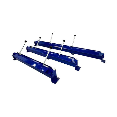 36-Inch Sheet Metal Brake Bender for 20-Gauge Steel and 14-Gauge Aluminum with Quick-Action Clamp, blue bench-top design