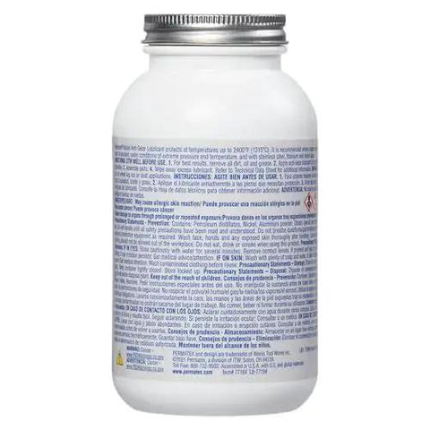 Back view of Nickel Anti Seize Lubricant For Extreme Heat And Tough Metals Up To 2400 Degrees Fahrenheit Protecting Stainless Steel