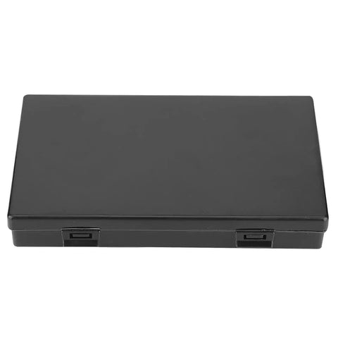 Closed black case for 10 Piece Thread Repair Kit M18x1.5 Stainless Steel Insertion Tool Set With Thread Inserts And Tap, Breaker, Hex Wrench, And Case.