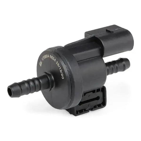 Front view of Original Equipment Vapor Canister Purge Valve For EVAP System OEM Grade CPV Replacement Direct Fit For Vehicles By Bosch