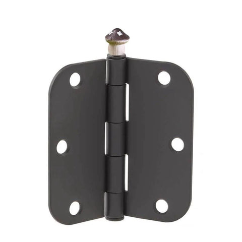 Decorative Hinge Head Topper Set Of 6 Magnetic Mushroom Hinge Heads For Doors And Cabinets installed on a hinge
