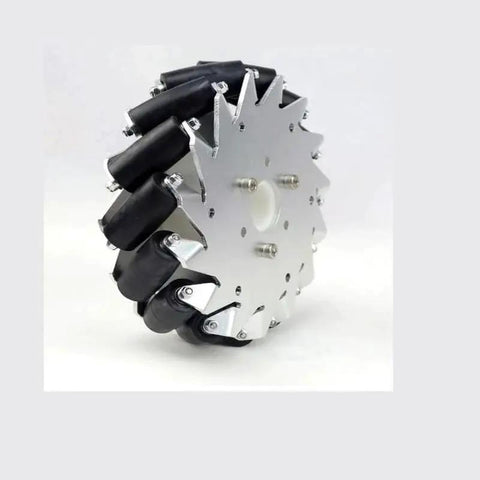 Six Inch Mecanum Wheels With Ball Bearings Right Mecanum Wheel 152mm 14099 for RC cars, detailed side view