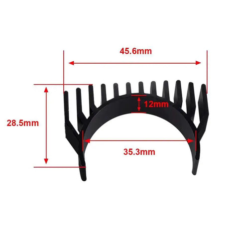 Heavy Duty All Metal Heat Sink For 36 Round Stepper Motor And Moons Extruder On K1 K1C K1 Max 3D Printer with dimensions