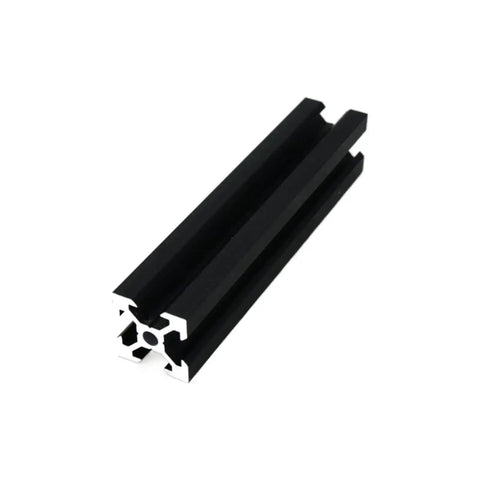 Eight Pack 100mm V Slot Aluminum Extrusion Profiles 2020 Series European Standard Anodized Linear Rail in black for DIY projects