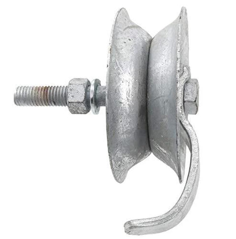 5 in galvanized steel pipe track roller for 1 5/8 in O.D. pipe track