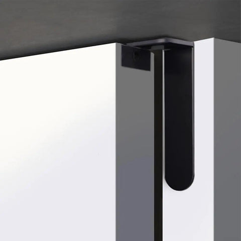 Installed Zinc Alloy Hidden Door Hinges 2 Pack Adjustable 3D Rotatable Invisible Secret Hinges For Wood Heavy Duty Black Hardware