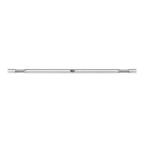 Nibbler Cutter Replacement Arbor For Sheet Metal, Double Head Cutting Tool Accessory in durable steel, size 128x4mm.