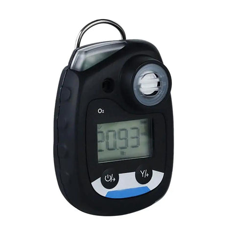 Portable Oxygen O2 Gas Detector With Sound Light And Vibration Alarm Back Clip Easy To Use Just Turn On And It Runs Continuously