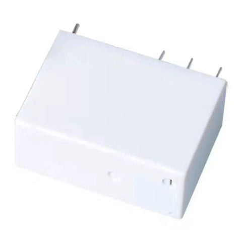 Two Pack 12VDC General-Purpose Relay, 16A, 8-Pin, Multi-Function Switching Module, white rectangular relay side view