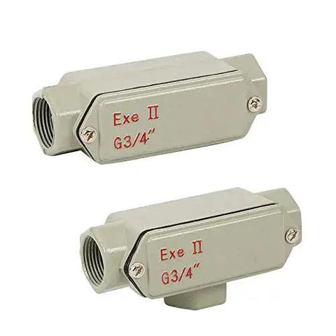 Explosion Proof Junction Box For Three Way Angled Wiring Rugged Heavy Duty Industrial Grade Wire Box With BHC Ports