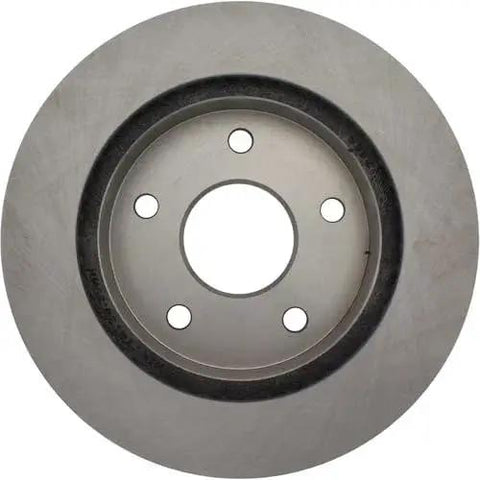 Centric 121.67050 C-Tek front brake rotor, 5-lug pattern; silver rotor with dark inner wear ring