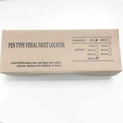 Packaging box for 50mW VFL Fiber Optic Visual Fault Locator Pen For Long Range Testing Up To 26km Go To Gear For Routers Switches And Cables