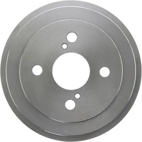 Front view of Centric 123.44039 C-Tek rear brake drum; metal finish with central bore and four lug holes.