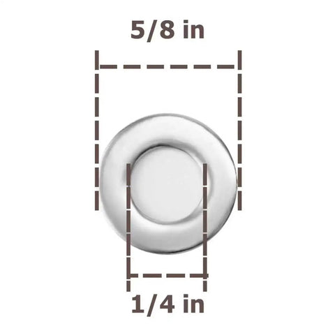 Beefy Heavy Duty Stainless Steel Flat Washers Set 100 Pack One Quarter Inch To Five Eighths Inch Outer Diameter