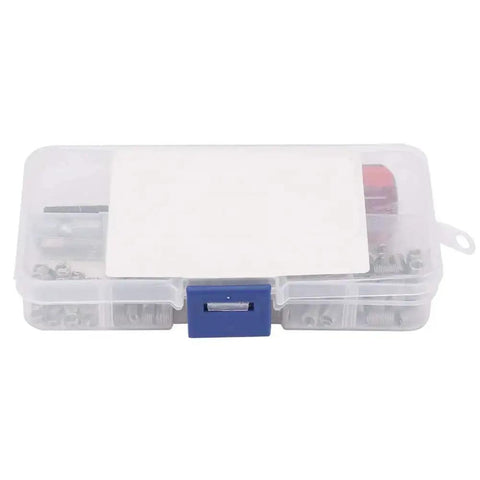 Pro Grade Stainless Steel Thread Inserts Repair Kit For Damaged Threads, Wire Insert Screws, Sleeve Set, M3 x 0.5 Box, 105 Pieces, clear box.