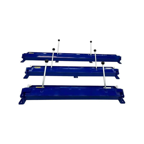 36-Inch Sheet Metal Brake Bender For 20-Gauge Steel And 14-Gauge Aluminum With Quick-Action Clamp, beefy design in blue
