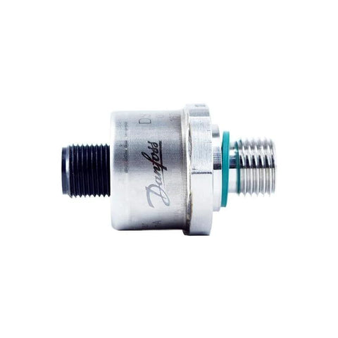 Industrial pressure transmitter, stainless steel compact sensor with dual threaded fittings
