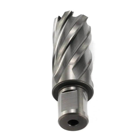 Annular Cutter For Magnetic Drill Press 1-1/16 Inch Diameter With 2 Inch Cutting Depth 3/4 Inch Weldon Shank Two Flats And Pilot Pin Drills