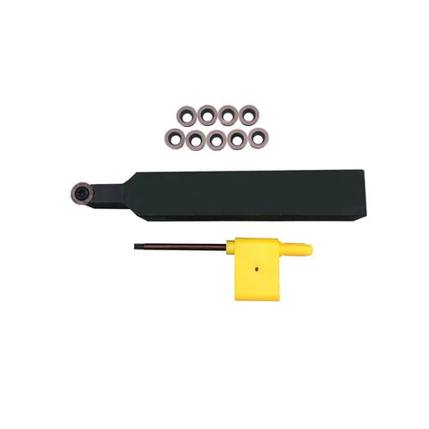 10 Pack RPMW1003 Indexable Carbide Milling Inserts And Three Quarter Inch SRDPN2020K10 Lathe Tool Holder Set With T15 Wrench