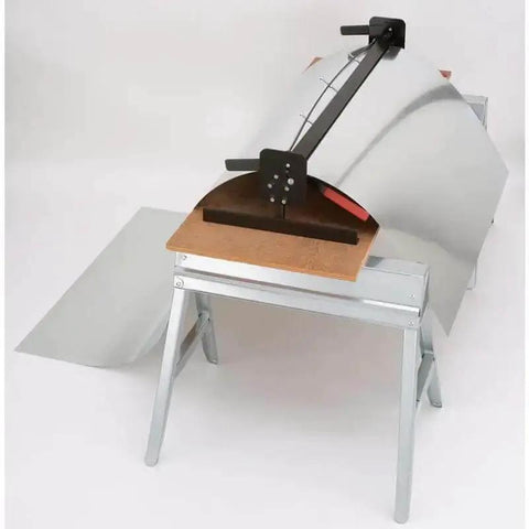 Portable Mini Metal Brake 48 Inch 22 Gauge Capacity bending sheet metal on metal stand
