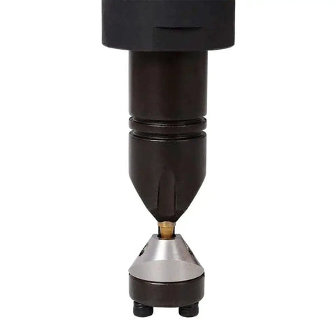 Close-up of Beefy Electric Metal Nibbler Drill Attachment With 360 Degree Rotation 500W Handheld Cutter for sheet metal
