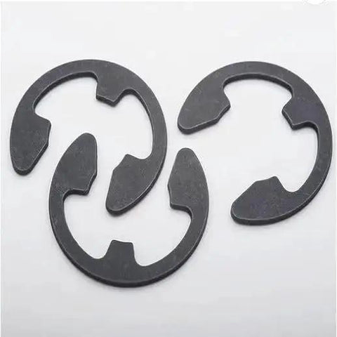 Spring Steel E Clips 25 Pack With Black Oxide Finish 1/2 Inch Heavy Duty Retaining Clips For Automotive And Machinery