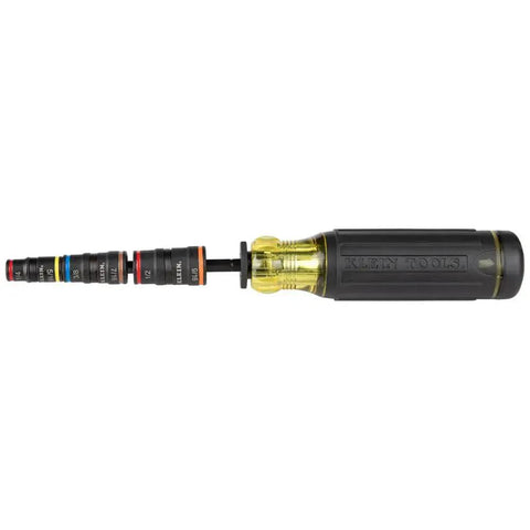 All In One Impact Driver Kit With 20 In 1 Screwdriver And Socket Set showing adjustable handle and bit attachments.