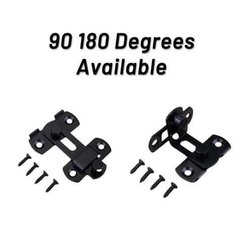 Two Pack Barn Door Lock Set With 180 Degree Flip Latch And Stainless Steel Screws For Bathroom Garden Garage And Outdoor Doors