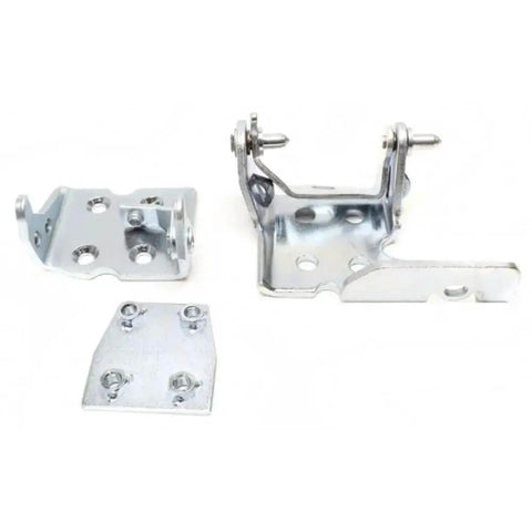 Set Of 2 Front Right Passenger Side Chrome Door Hinges For Auto Replacement Front Door Hinge Set With Easy Install
