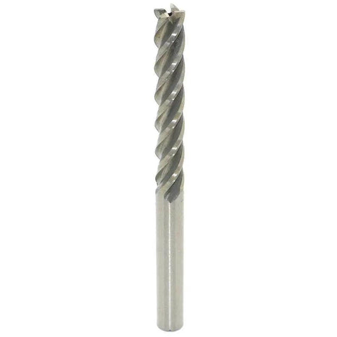 Five Sixteenth Inch HSS End Mill With Extra Long Straight Shank 8Mm Cutting Diameter And 8Mm Shank, Four Flute Milling Cutter