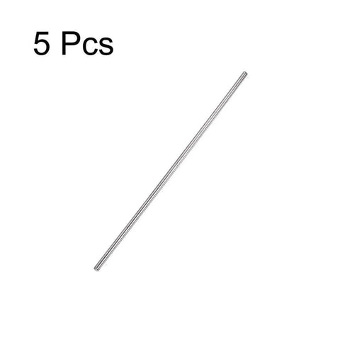 2.5mm x 150mm 304 Stainless Steel Solid Round Rod Bar Stock Set for DIY Crafts and Metalwork 5 Pieces