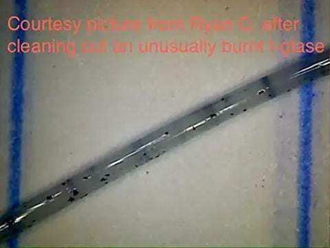 Cleaning Filament 1.75mm For 3D Printers, 100g Spool showing debris removal under microscope