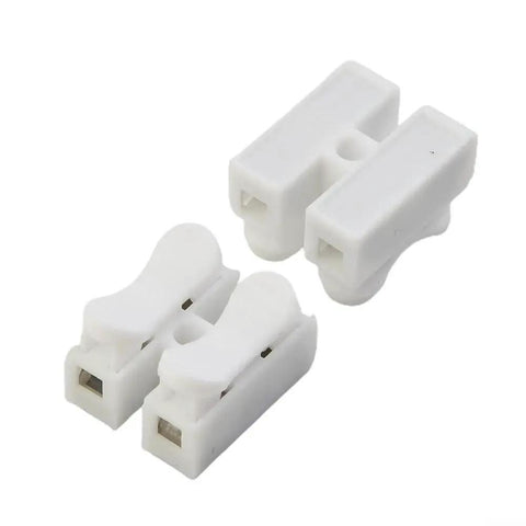 Spring Quick Wire Connectors 2 Pin Screwless Terminal Block 20 Pack AWG 20 12 Flame Retardant PP Housing for LED strip lighting