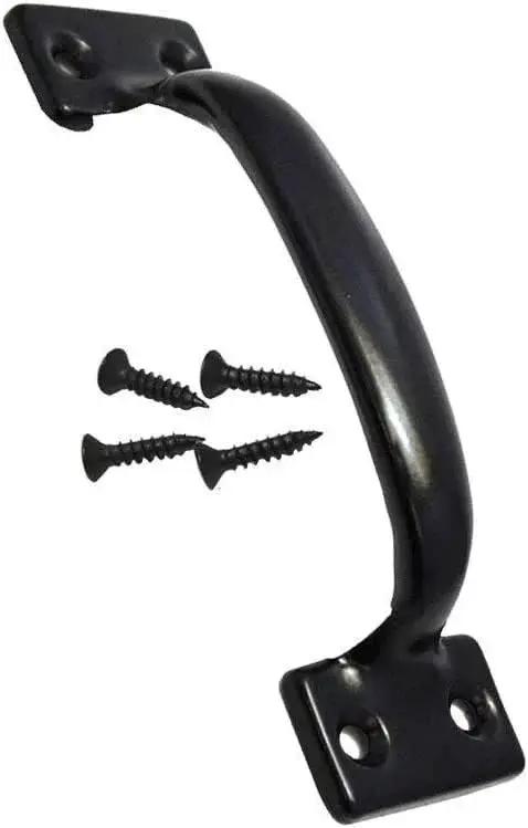 Fifteen Pack Premium Black Door Pull Handles Five And Three Quarter Inch Utility Pulls For Doors Barn Door Hardware With Screws Included