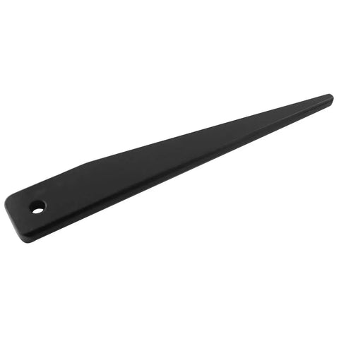 Side view of black 140mm Morse taper drill key MT1-MT2, high carbon steel, 2 pcs