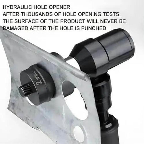 Portable Hydraulic Hole Punch Kit With Six Dies 22mm To 60mm, 80KN Punch Power, cutting hole in sheet metal
