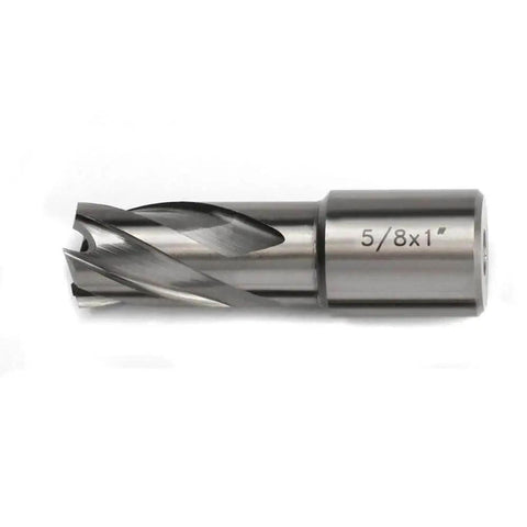 Powerful Five Eighths Inch Annular Cutter For Magnetic Drill Press One Inch Cutting Depth Three Quarter Inch Weldon Shank
