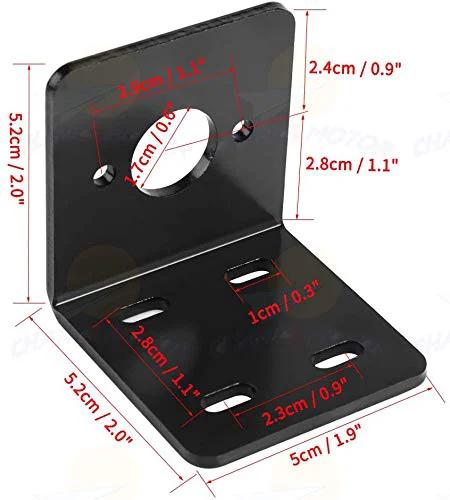 Heavy Duty 12V 24V DC Motor Mounting Bracket Clamp Seat Support Holder For Micro 775 Motor Series with precise hole measurements