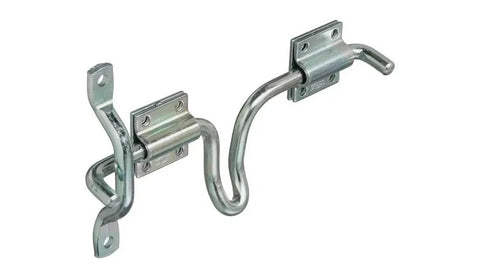 Sliding Bolt Door And Gate Latch Zinc Plated For Right Or Left Hand Swing Gates With Rounded Edges To Protect Livestock Sturdy Design