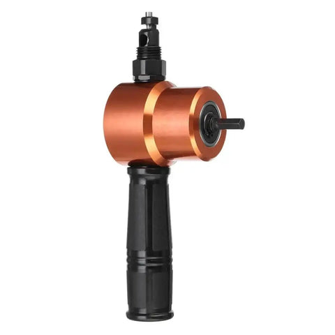 Power Drill Nibbler Attachment For Metal Sheets With Double Blade, 360 Degree Adjustable Head, Burr Free Cutting, DIY Friendly