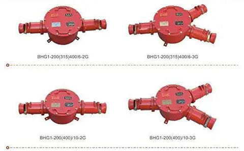 Explosion-Proof High-Voltage Cable Junction Box For Mining Workhorse 200A 6kV with rugged industrial-grade enclosure.