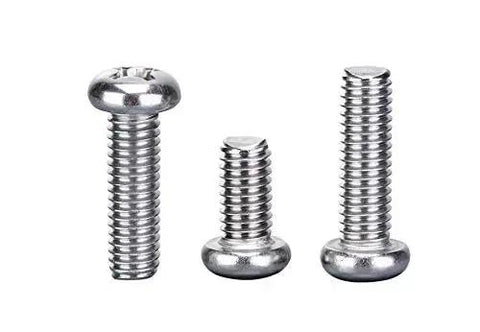 Three 304 stainless steel screws of different lengths from Handy Small Screws Kit For Electronics Repair M1.0 M1.2 M1.4 M1.6 Phillips Pan Head