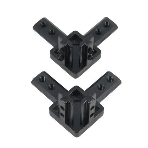 4 Pack Black 4040 Series 3-Way End Corner Bracket With M6 Screws For 8mm Slot T-Slot Aluminum Extrusion Profiles Heavy Duty Zinc Alloy Rust