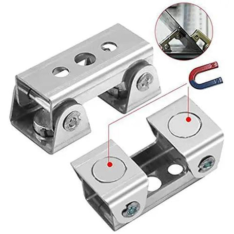 V Type Welding Jig Magnetic Clamps Fixture Set showing adjustable weld holders and V pads for doors and window frames.