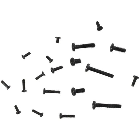 Small Screws Assortment Kit With 18 Kinds M1.2 M1.4 M2.0 Mini Micro Screws Set For Eyeglasses Sunglasses Watches Clocks Black