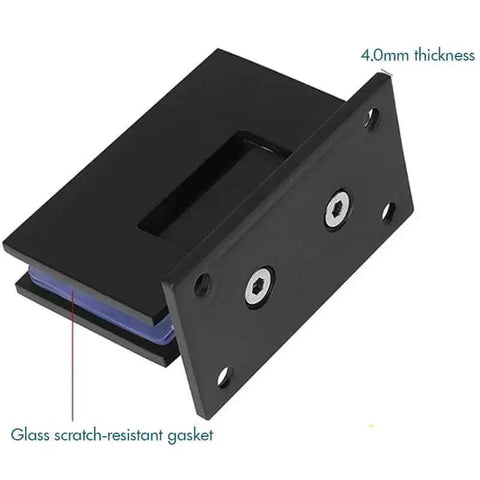 Beefy Stainless Steel Glass Door Hinge For 8-12mm Glass 90 Degree Bidirectional Wall To Glass Shower Door Clamp Rust Resistant