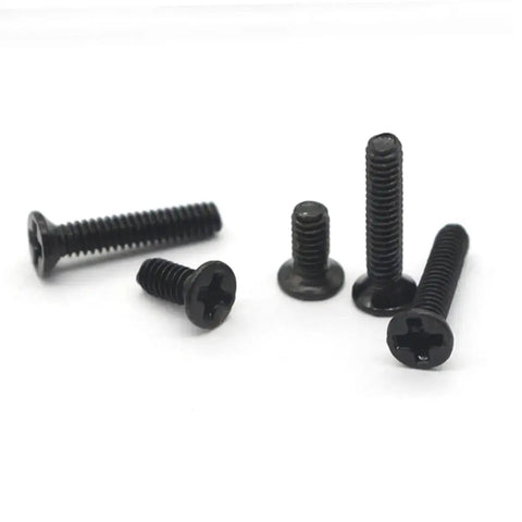 Handy Miniature Screw Set With 18 Different Countersunk Flat Screws for glasses and watches displayed on a white background