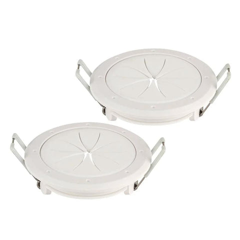 Construct Pro Speedy’Z Spring-Lock 2in cable pass-through port, white pair, front view
